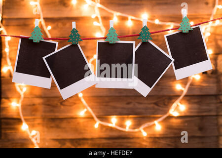 Leere Foto auf leeren Hintergrund Stockfoto