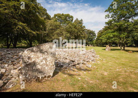 Neolithischer Beerdigung Gräber in Schloten Cairns in Schottland. Stockfoto