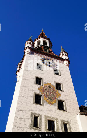 Altes Rathaus (Altes Rathaus), befindet sich am Marienplatz-Platz in München, Deutschland Stockfoto