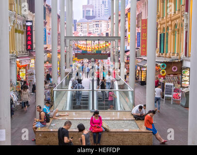 U-Bahnstation in Chinatown, Singapur Stockfoto