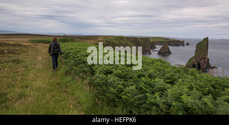 Duncansby Head, Caithness, Schottisches Hochland, Schottland Stockfoto