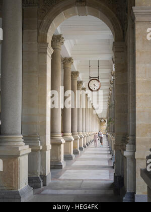 Mühlenkolonnade, Karlovy Vary, Tschechische Republik Stockfoto