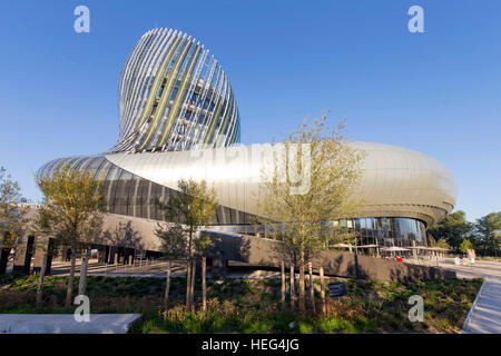 La Cite du Vin, Weinmuseum, Bordeaux, Gironde, Aquitanien, Frankreich Stockfoto