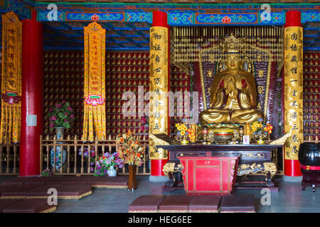 Innere des Nord-Wudang-Tempel, Shizuishan, Ningxia, China Stockfoto