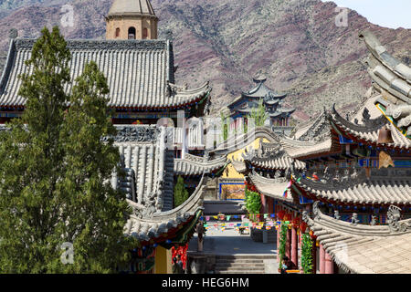 Norden Wudang-Tempel, Shizuishan, Ningxia, China Stockfoto