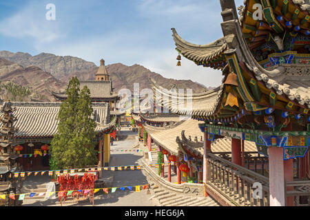 Norden Wudang-Tempel, Shizuishan, Ningxia, China Stockfoto