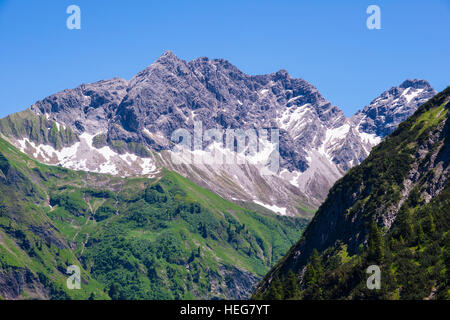 GroÃŸer Wilder, 2379m, Hochvogelgruppe Und Rosszahngruppe, AllgÃ¤uer Alpen, AllgÃ¤u, Bayern, Deutschland, Europa Stockfoto