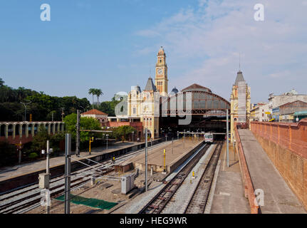 Brasilien, Bundesstaat Sao Paulo, São Paulo, Blick auf die Luz-Station. Stockfoto