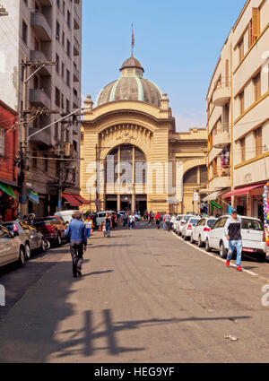 Brasilien, Bundesstaat Sao Paulo, São Paulo, Blick auf den Mercado Municipal. Stockfoto