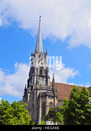 Brasilien, Bundesstaat Rio De Janeiro, Petropolis, Blick auf die Catedral de São Pedro de Alcantara. Stockfoto