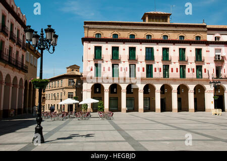 Luis Lopez Allue Platz - Huesca - Spanien Stockfoto