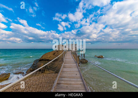 Trabocchi Küste in den Abruzzen (Italien) Stockfoto