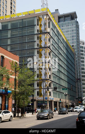 Kinzie Street, Downtown Chicago, Cook County, Illinois, USA Stockfoto