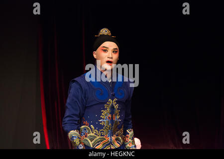 Schauspieler Zhang Jun Durchführung Hamlet auf Chinesisch zum Gedenken an den 400. Jahrestag des Todes von Shakespeare und Tang Xianzu Stockfoto