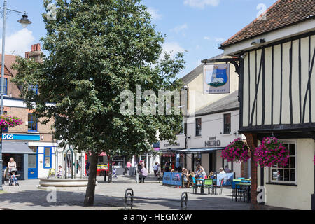 Salisbury Square, Hertford, Hertfordshire, England, Vereinigtes Königreich Stockfoto