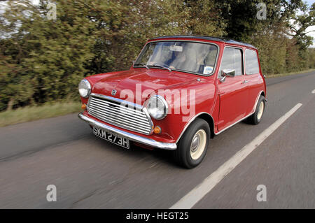 Morris Mini Cooper rot Aktion erschossen Stockfoto