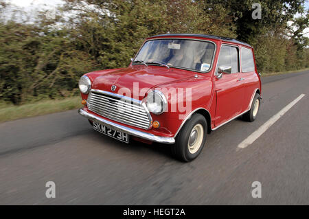 Morris Mini Cooper rot Aktion erschossen Stockfoto