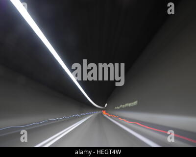 Tunnel-Verkehr Stockfoto