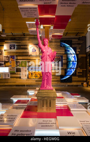 BallinStadt Emigration Museum, Freiheitsstatue, Hamburg, Deutschland Stockfoto