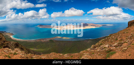 La Graciosa vor der Küste von Lanzarote Stockfoto