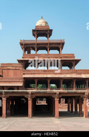 Panch Mahal Palace, Fatehpur Sikri, Indien Stockfoto