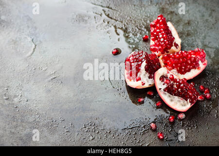 Saftige Granatäpfel Stockfoto