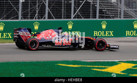 Daniil Kvyat (RUS) für Torro Rosso im Qualifing statt Sitzung für den Formel 1 Grand Prix von Kanada auf dem Circuit Gilles Villeneuve in Montr Stockfoto