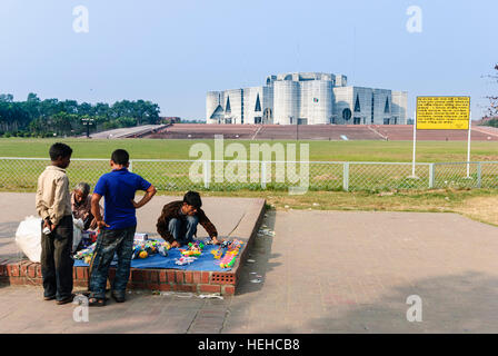 Dhaka: Jatiya Sangsad Bhaban, das Gebäude der Nationalversammlung, Division Dhaka, Bangladesch Stockfoto