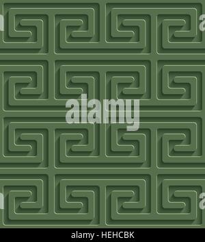 3D Seamless Pattern in Kale Farbe. Neutrale aneinander Vector Hintergrund für Material-Design. Stock Vektor