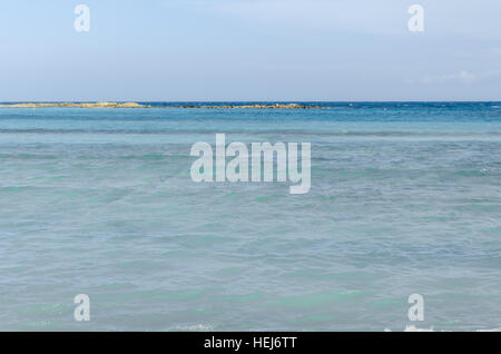 Blick vom Baby Strand Insel Aruba in der Karibik Stockfoto
