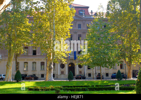 Außenministerium der Republik Kroatien Fassade Ansicht Stockfoto