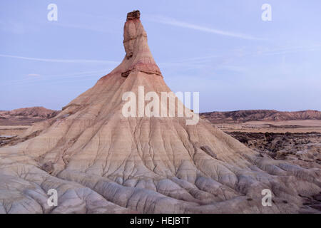 Castil de Tierrra in der Wüste bardenas Stockfoto