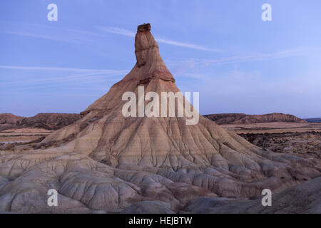 Castil de Tierrra in der Wüste bardenas Stockfoto