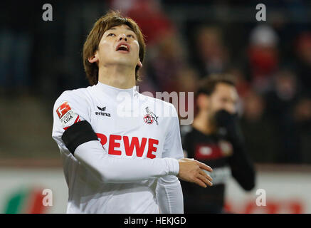 Köln, Deutschland. 21. Dezember 2016. Bundesliga-Spieltag 16, 1. FC Köln - Bayer Leverkusen: Yuya Osako (Köln) Reaktion. © Jürgen Schwarz/Alamy Live-Nachrichten Stockfoto