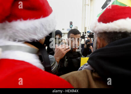 Bethlehem, Westjordanland, Palästinensische Gebiete. 23. Dezember 2016. Bildnachweis: ZUMA Press, Inc./Alamy Live-Nachrichten Stockfoto