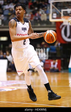 Diante Garret (Alvark), 23. Dezember 2016 - Basketball: 2016 / 17 B.LEAGUE erste Liga-match zwischen Kawasaki Brave Thunders 87-70 Alvark Tokyo-Team im Todoroki Arena in Kanagawa, Japan.  (Foto von Sho Tamura/AFLO SPORT) Stockfoto