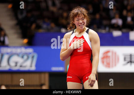 Nd Yoyogi Gymnasium, Tokio, Japan. 23. Dezember 2016. Risako Kawai, 23. Dezember 2016 - Ringen: Alle Japan Wrestling Championship Frauen 58 kg Freistil am 2. Yoyogi-Gymnasium, Tokio, Japan. © Yohei Osada/AFLO SPORT/Alamy Live-Nachrichten Stockfoto