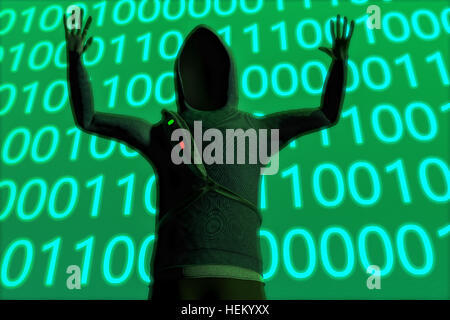 Ein Hacker Infiltration Stockfoto