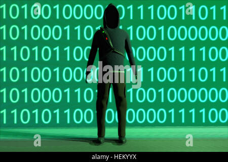 Ein Hacker Infiltration Stockfoto