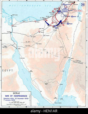 Arabische israelische Krieg 1948 - Dec22-Jan07 Stockfoto