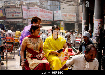 Chandni Chowk Markt Stockfoto