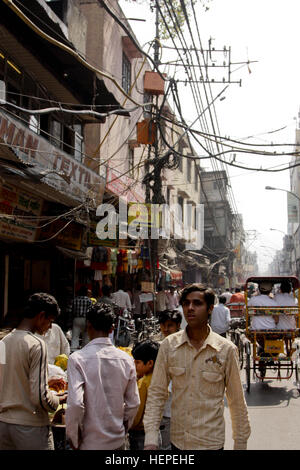 Chandni Chowk Markt Stockfoto