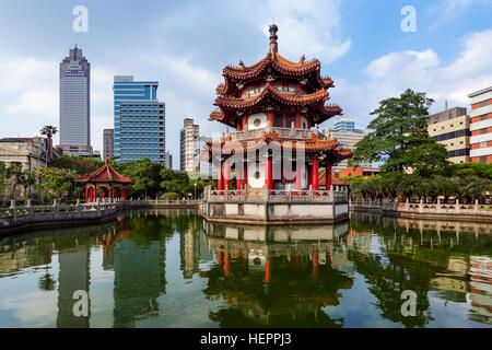 Chinesische Pagode, 228 Friedenspark, Taipei, Taiwan Stockfoto