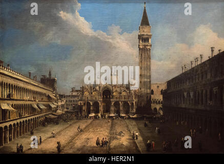 Canaletto (1697-1768), Piazza San Marco in Venedig, um 1723-24. Stockfoto