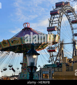 Die ionische Riesenrad im Venna der Wiener Riesenrador Riesenrad, am Eingang des Praters in Leopoldstad Stockfoto