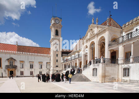 Universität, Juristische Fakultät Coimbra, Beira Litoral, Regio Centro, Portugal Stockfoto