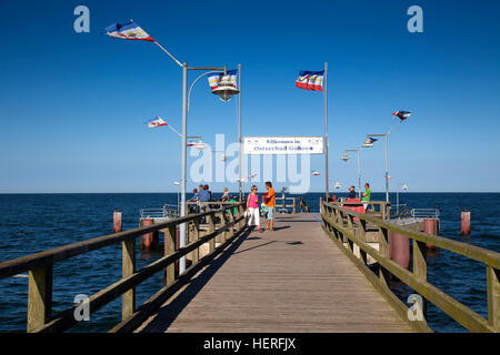 Pier, Ostseebad Göhren, Ostsee Spa, Göhren, Rügen, Mecklenburg-Vorpommern Stockfoto
