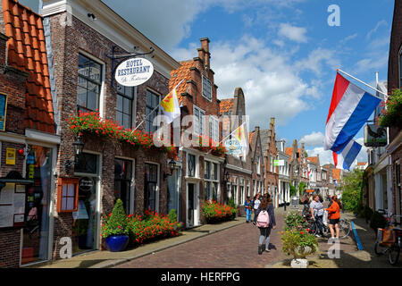 Spuistraat, Edam-Volendam, Provinz Nord-Holland, Holland, Niederlande Stockfoto