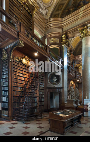 Festsaal, Österreichische Nationalbibliothek, gebaut von 1723-1726, Wien, Österreich Stockfoto