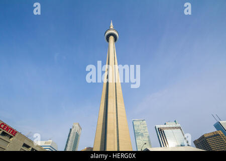 Blick von der Canadian National Tower (CN Tower) in Toronto Stockfoto